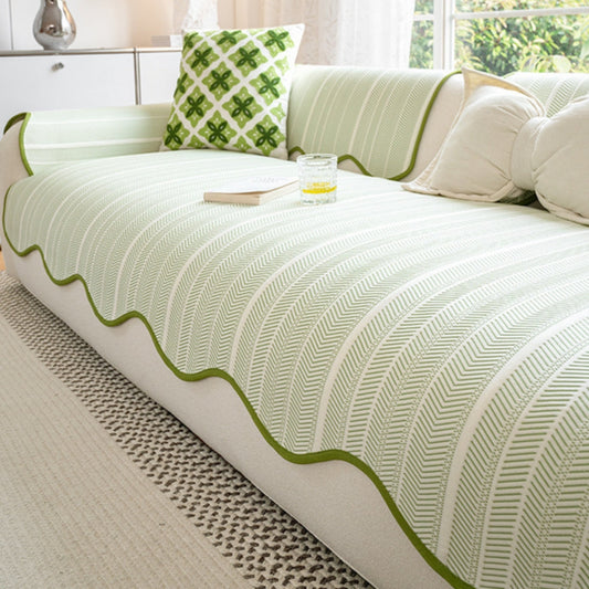 Aurivelle Sofa Hoes – Visgraatpatroon met Schulpvormige Rand